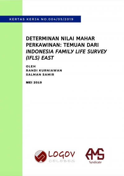 Determinan Nilai Mahar Perkawinan: Temuan dari Indonesia Family Life Survey (IFLS) East